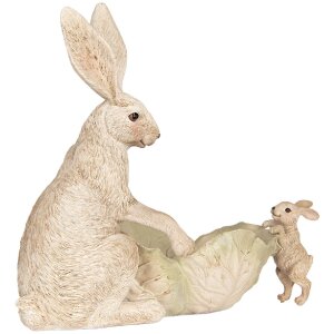 Clayre & Eef Dekorácia Králik s miskou...