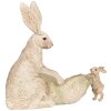 Clayre & Eef Dekorácia Králik s miskou 29x14x26 cm