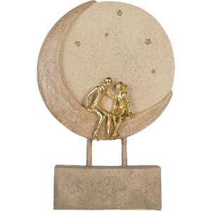 Clayre & Eef 6PR5909 Pár sediaci na mesiaci 18x5x26 cm béžovo zlatý
