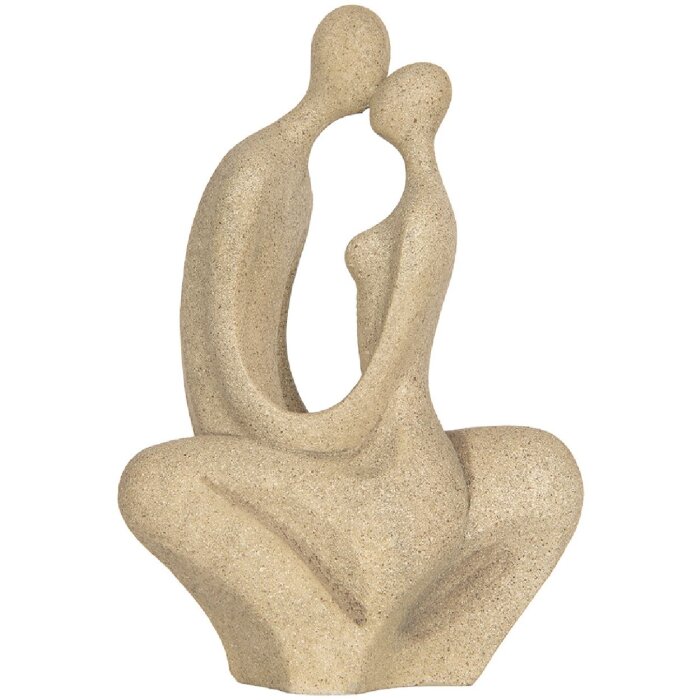 Clayre & Eef Dekoračný sediaci pár Béžový 16x8x25 cm