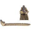 Clayre & Eef Držiak na kadidlo Buddha Strieborná/Zlatá 33x8x7 cm