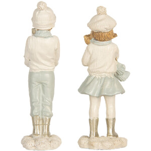 Clayre & Eef 6PR5917 Dekorácia Deti 2-dielna 5x4x11 cm