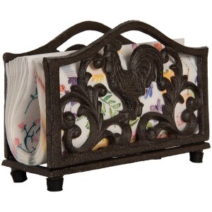 Clayre & Eef 6Y5755 Držiak na servítky 17x6x12 cm Hnedý