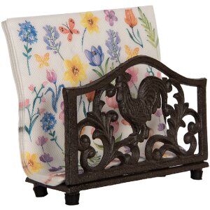 Clayre & Eef 6Y5755 Držiak na servítky 17x6x12 cm Hnedý