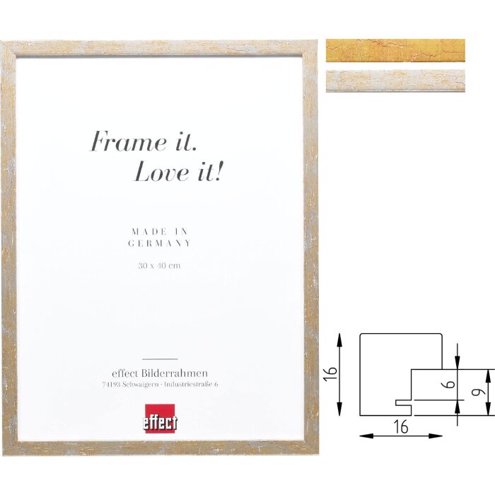 effect drevený fotorámik profil 51 – antik vzhľad, masívne drevo, rôzne veľkosti a typy skla