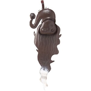 Clayre & Eef Nástenná dekorácia Santa Claus 30x10x79 cm Biela Červená