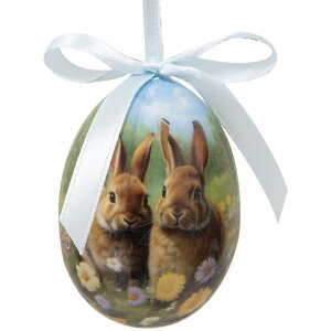 Clayre & Eef 65904 Závesné vajíčka (set 12) 4x5 cm