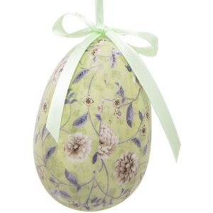Clayre & Eef 65906 Závesné dekoratívne vajíčka (9 ks) 5x8 cm