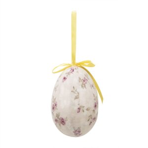 Clayre & Eef 65910 Dekoračné závesné vajíčka (6ks) 7x10 cm