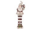 Clayre & Eef Dekorácia Santa Claus Béžovo-Červená 8x7x23 cm