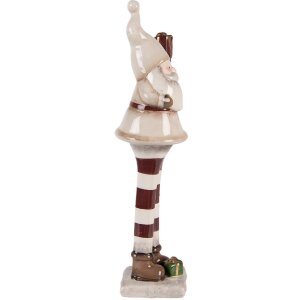 Clayre & Eef Santa Claus 9x8x30 cm béžovo/červená