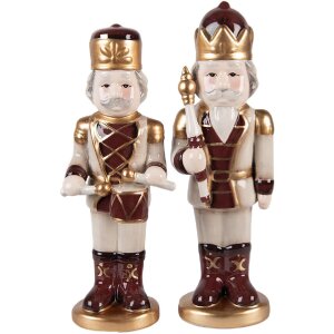 Clayre & Eef 6CE2258 Dekoračný orech luskáčik 8x8x25 cm