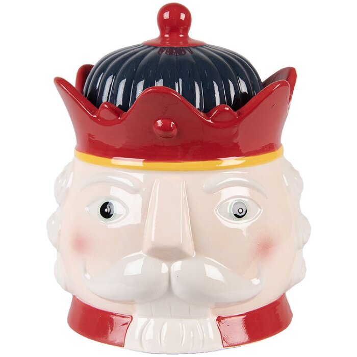 Clayre & Eef Zásobník s vekom Ø 16x19 cm