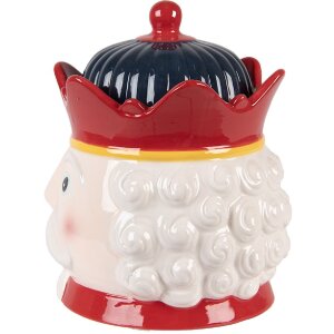 Clayre & Eef Zásobník s vekom Ø 16x19 cm