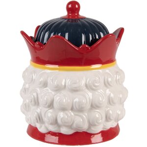 Clayre & Eef Zásobník s vekom Ø 16x19 cm