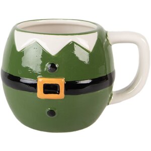 Clayre & Eef Hrnček 450 ml zelená/čierna...