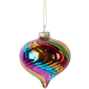 Clayre & Eef 6GL5133 Vianočná guľa Ø...