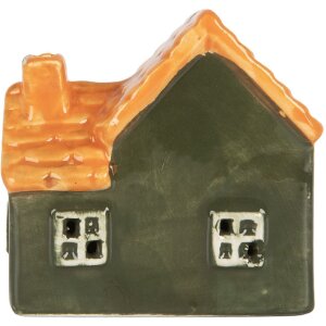 Clayre & Eef Dekoračný domček s LED 8x6x8 cm