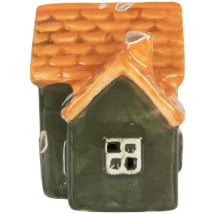 Clayre & Eef Dekoračný domček s LED 8x6x8 cm