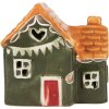 Clayre & Eef Dekoračný domček s LED 8x6x8 cm