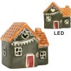 Clayre & Eef Dekoračný domček s LED 8x6x8 cm