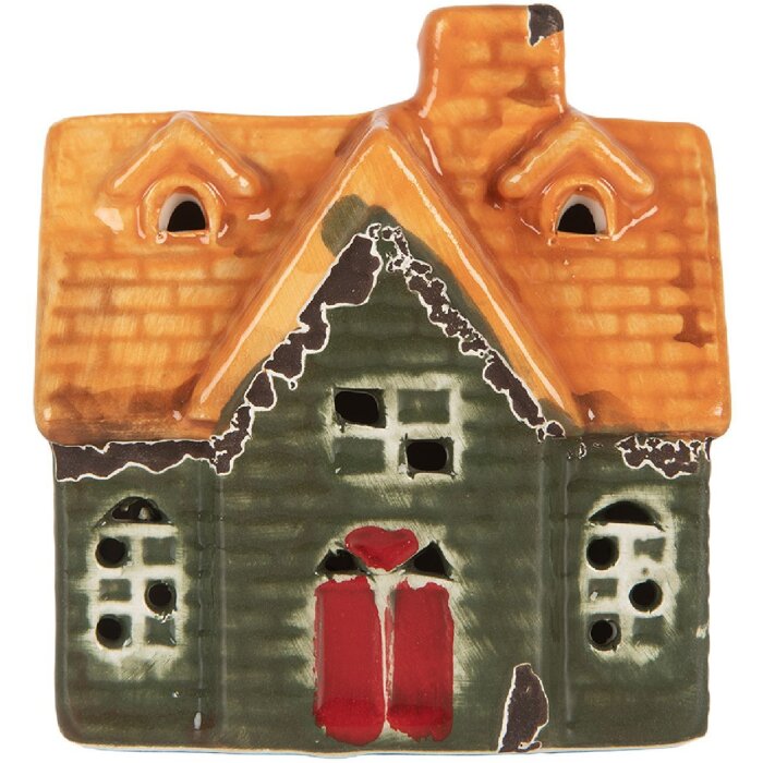 Clayre & Eef 6CE2282 Dekoračný domček s LED 8x5x8 cm