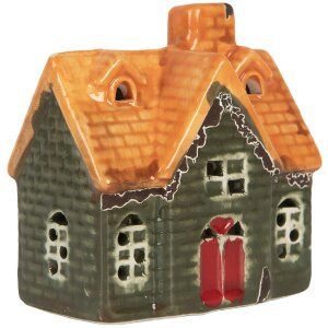 Clayre & Eef 6CE2282 Dekoračný domček s LED 8x5x8 cm