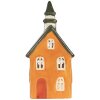 Clayre & Eef Sviečnik Domček 10x7x21 cm Oranžovo-zelený