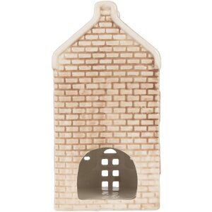 Clayre & Eef Svietnik Domček 9x10x19 cm Dolomit