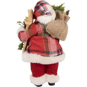 Clayre & Eef 66356 Dekorácia Santa Claus 16x13x27 cm