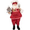 Clayre & Eef 66358 Dekorácia Santa Claus 16x9x26 cm