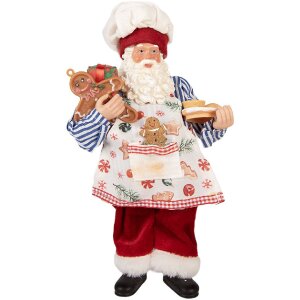 Clayre & Eef 66359 Dekorácia Santa Claus...