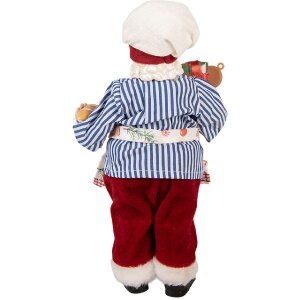 Clayre & Eef 66359 Dekorácia Santa Claus 15x10x26 cm