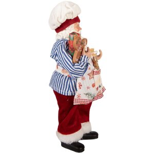 Clayre & Eef 66359 Dekorácia Santa Claus 15x10x26 cm