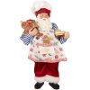 Clayre & Eef 66359 Dekorácia Santa Claus 15x10x26 cm
