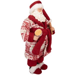 Clayre & Eef 66360 Dekorácia Santa Claus 15x11x28 cm
