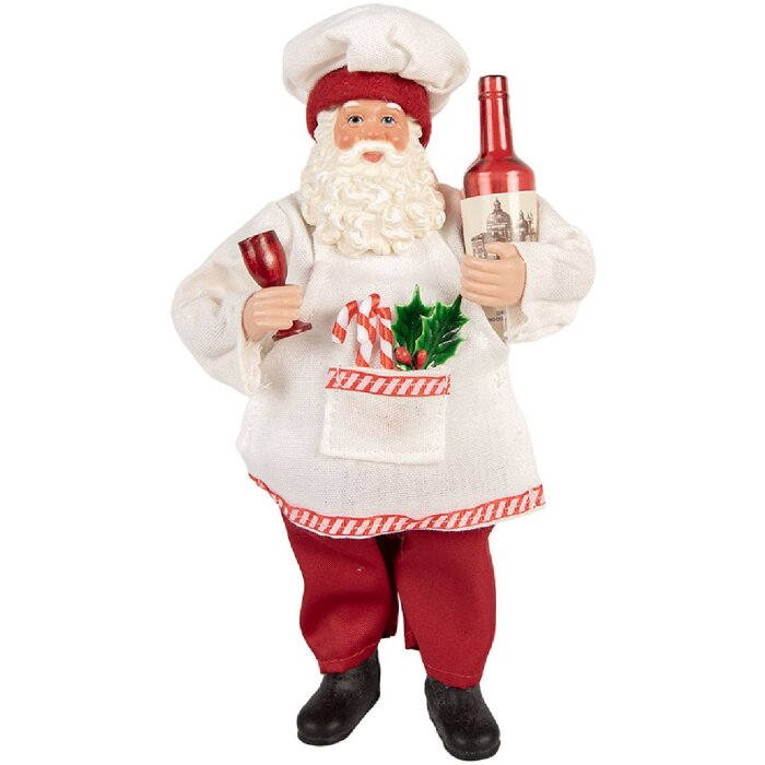 Clayre & Eef 66361 Vianočný Santa Claus 15x10x27 cm