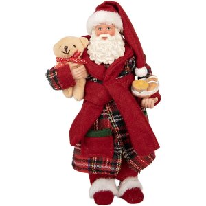Clayre & Eef 66362 Dekorácia Santa Claus...