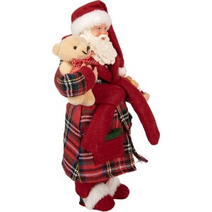 Clayre & Eef 66362 Dekorácia Santa Claus 16x11x28 cm