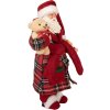 Clayre & Eef 66362 Dekorácia Santa Claus 16x11x28 cm