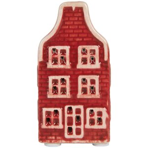 Clayre & Eef Dekoračný domček s LED 4x4x8 cm