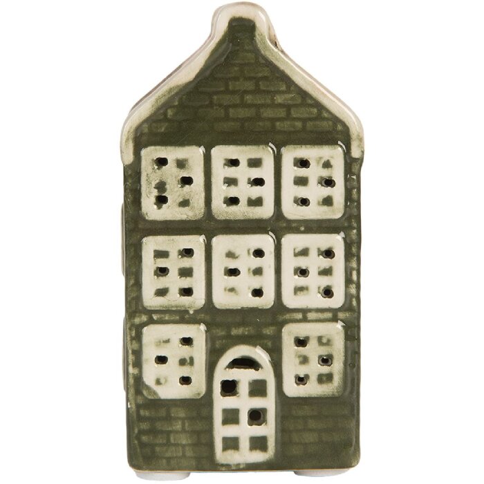 Clayre & Eef Dekoračný domček s LED 4x4x8 cm