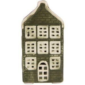 Clayre & Eef Dekoračný domček s LED 4x4x8 cm