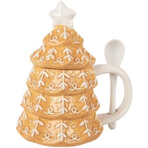 Clayre & Eef Hrček s vekom a lyžičkou 350ml