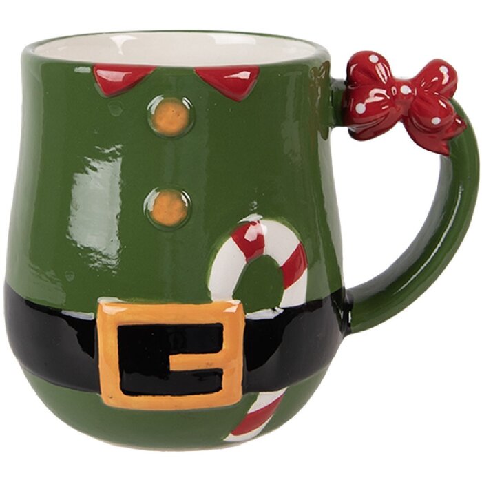 Clayre & Eef Hrnček 400ml, 13x9x10 cm, Vidiecky štýl