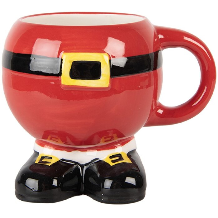 Clayre & Eef Hrnček 400 ml, 14x11x11 cm, Dolomitová keramika