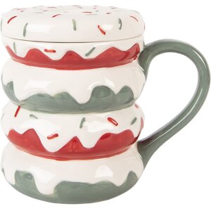 Clayre & Eef Hrček s vekom 450ml 15x10x12cm