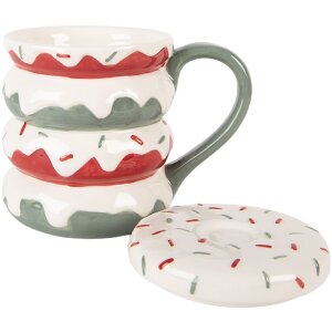 Clayre & Eef Hrček s vekom 450ml 15x10x12cm