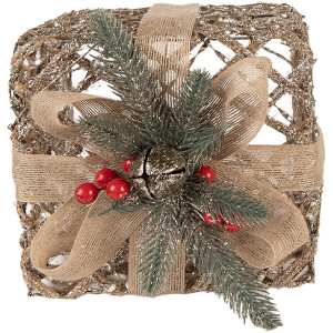 Clayre & Eef LED Darčekové Balenia 3-dielna Zlatá