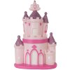 Clayre & Eef Nočné svetielko Hrad LED 23x16x35 cm Ružovo-fialové